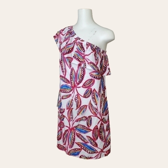 J.crew ONE SHOULDER TROPEZOID DRESS SIZE S - Picture 7 of 9